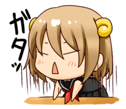 Round horn "Yagiko-san" sticker #4855965