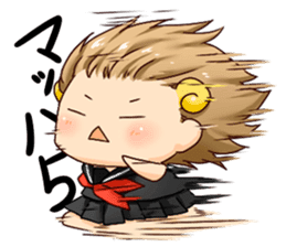 Round horn "Yagiko-san" sticker #4855967