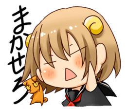 Round horn "Yagiko-san" sticker #4855971