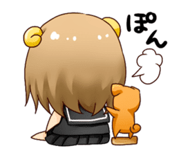 Round horn "Yagiko-san" sticker #4855980