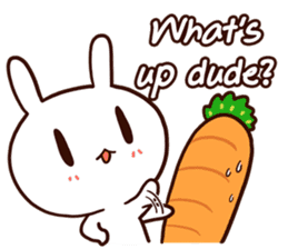 Moose the rabbit & Babe Carrot (English) sticker #4856665