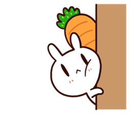 Moose the rabbit & Babe Carrot (English) sticker #4856669