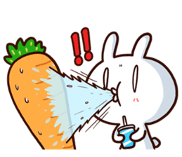 Moose the rabbit & Babe Carrot (English) sticker #4856673