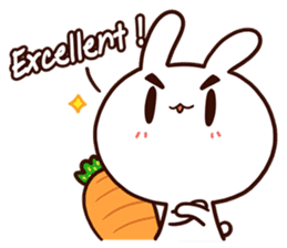 Moose the rabbit & Babe Carrot (English) sticker #4856681