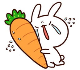 Moose the rabbit & Babe Carrot (English) sticker #4856694