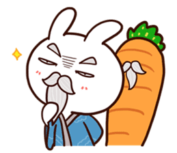 Moose the rabbit & Babe Carrot (English) sticker #4856700
