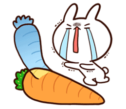 Moose the rabbit & Babe Carrot (English) sticker #4856702