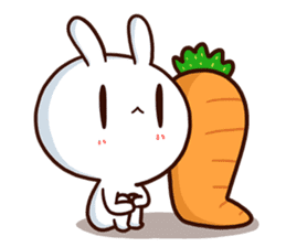 Moose the rabbit & Babe Carrot (English) sticker #4856703