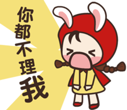 redhood bunny sticker #4858904