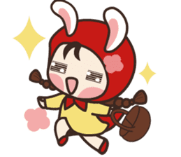 redhood bunny sticker #4858905