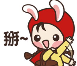 redhood bunny sticker #4858910