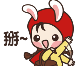 redhood bunny sticker #4858910