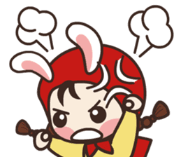 redhood bunny sticker #4858911