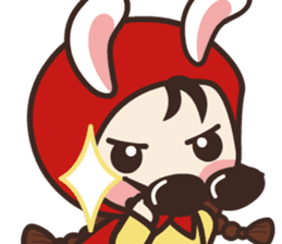 redhood bunny sticker #4858927