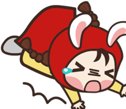 redhood bunny sticker #4858939