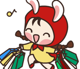 redhood bunny sticker #4858940