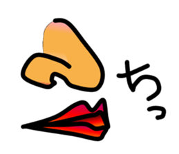 Nose and lips sticker #4860345