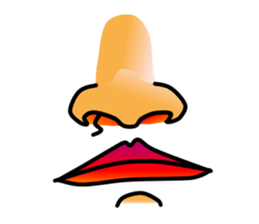 Nose and lips sticker #4860347