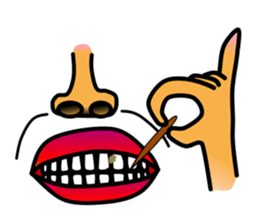 Nose and lips sticker #4860348