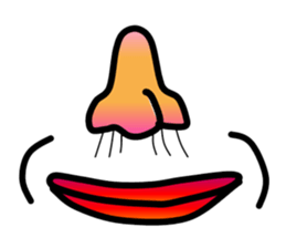 Nose and lips sticker #4860351