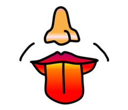 Nose and lips sticker #4860352