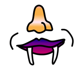Nose and lips sticker #4860353