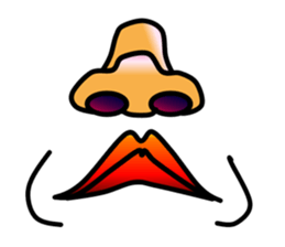 Nose and lips sticker #4860354