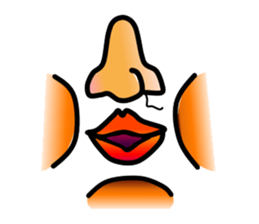 Nose and lips sticker #4860355
