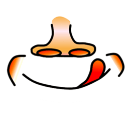 Nose and lips sticker #4860357