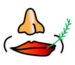 Nose and lips sticker #4860358