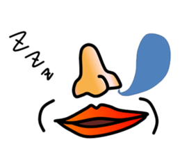 Nose and lips sticker #4860359