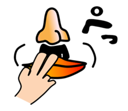 Nose and lips sticker #4860360