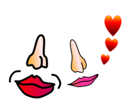 Nose and lips sticker #4860361
