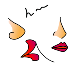 Nose and lips sticker #4860362