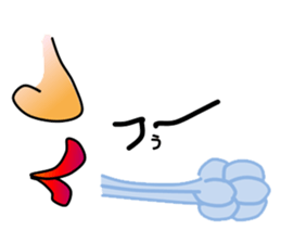 Nose and lips sticker #4860368
