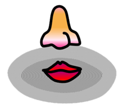Nose and lips sticker #4860369