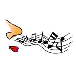 Nose and lips sticker #4860371