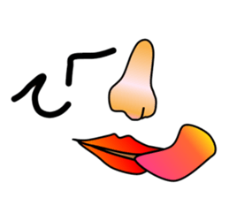 Nose and lips sticker #4860373