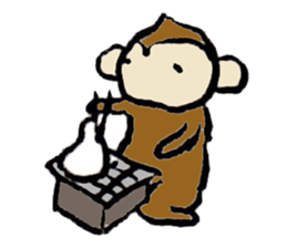 New Year's Monkey sticker #4861683