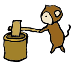 New Year's Monkey sticker #4861684