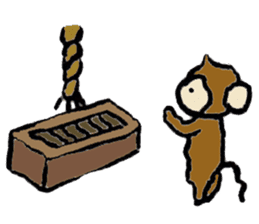 New Year's Monkey sticker #4861685