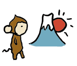 New Year's Monkey sticker #4861686