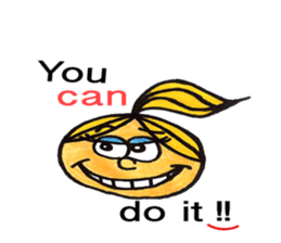 Sally's Sticker! Be positive! sticker #4861750