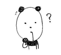 Surreal panda sticker #4862240