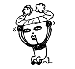 Surreal panda sticker #4862242