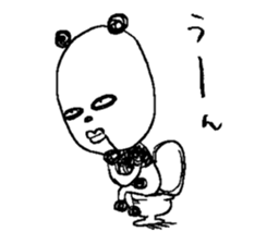 Surreal panda sticker #4862244