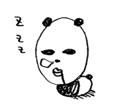 Surreal panda sticker #4862245