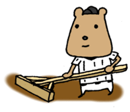 Baseball Kuma sticker #4863023