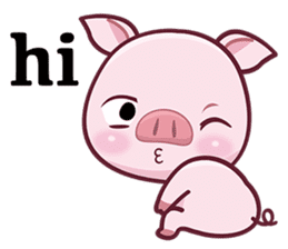 Lovely Piggy Doll sticker #4863066