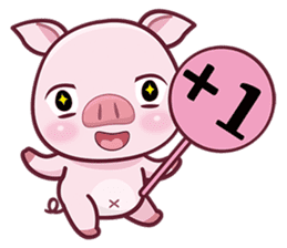 Lovely Piggy Doll sticker #4863082